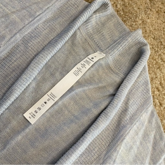 Lululemon Sit In Lotus Wrap II Merino Wool Open Cardigan Sweater Size 6 - Picture 4 of 7